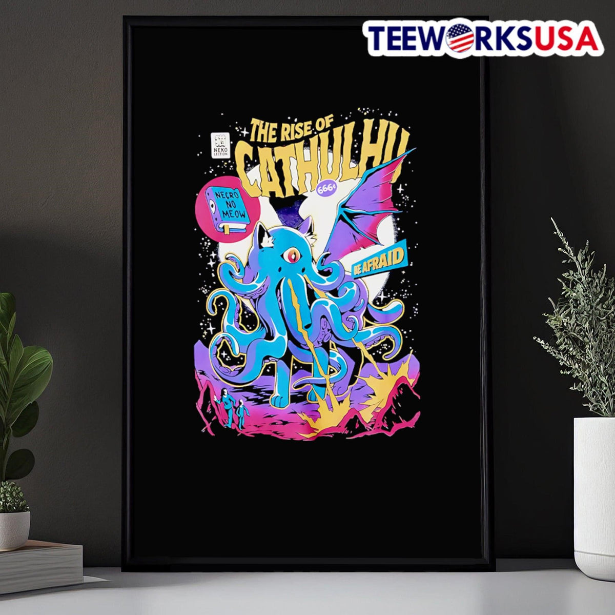 Rise Of Cathulhu Comic Book - Adult & Kids T-Shirts, Sweatshirts & Hoodies apparel design preview 5