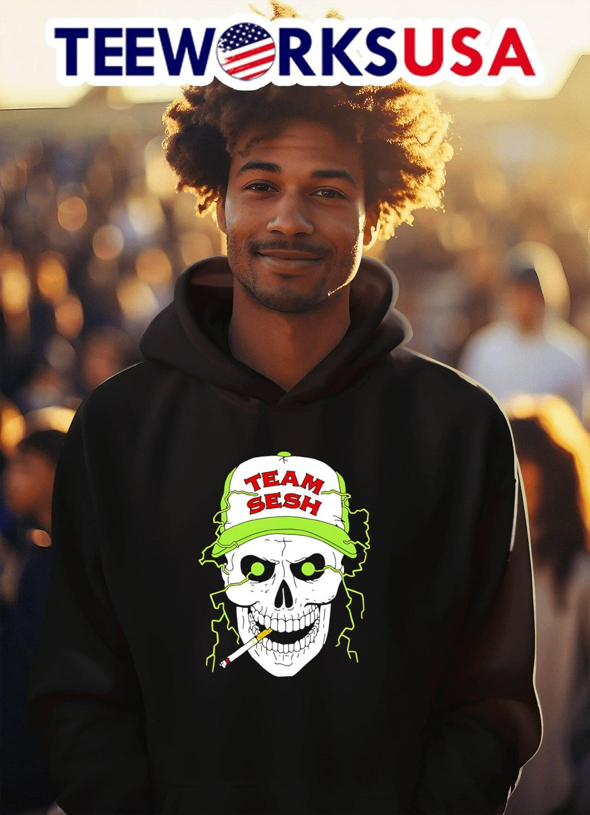 Team Sesh 316 Bone Tour North America - Adult & Kids T-Shirts, Sweatshirts & Hoodies apparel design preview 2