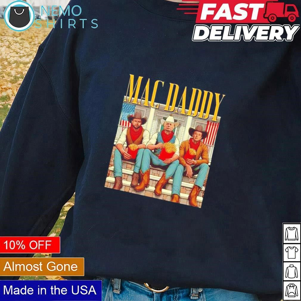 McDaddy Trump Vance Elon fries McDonalds - Adult & Kids T-Shirts, Sweatshirts & Hoodies apparel design preview 1