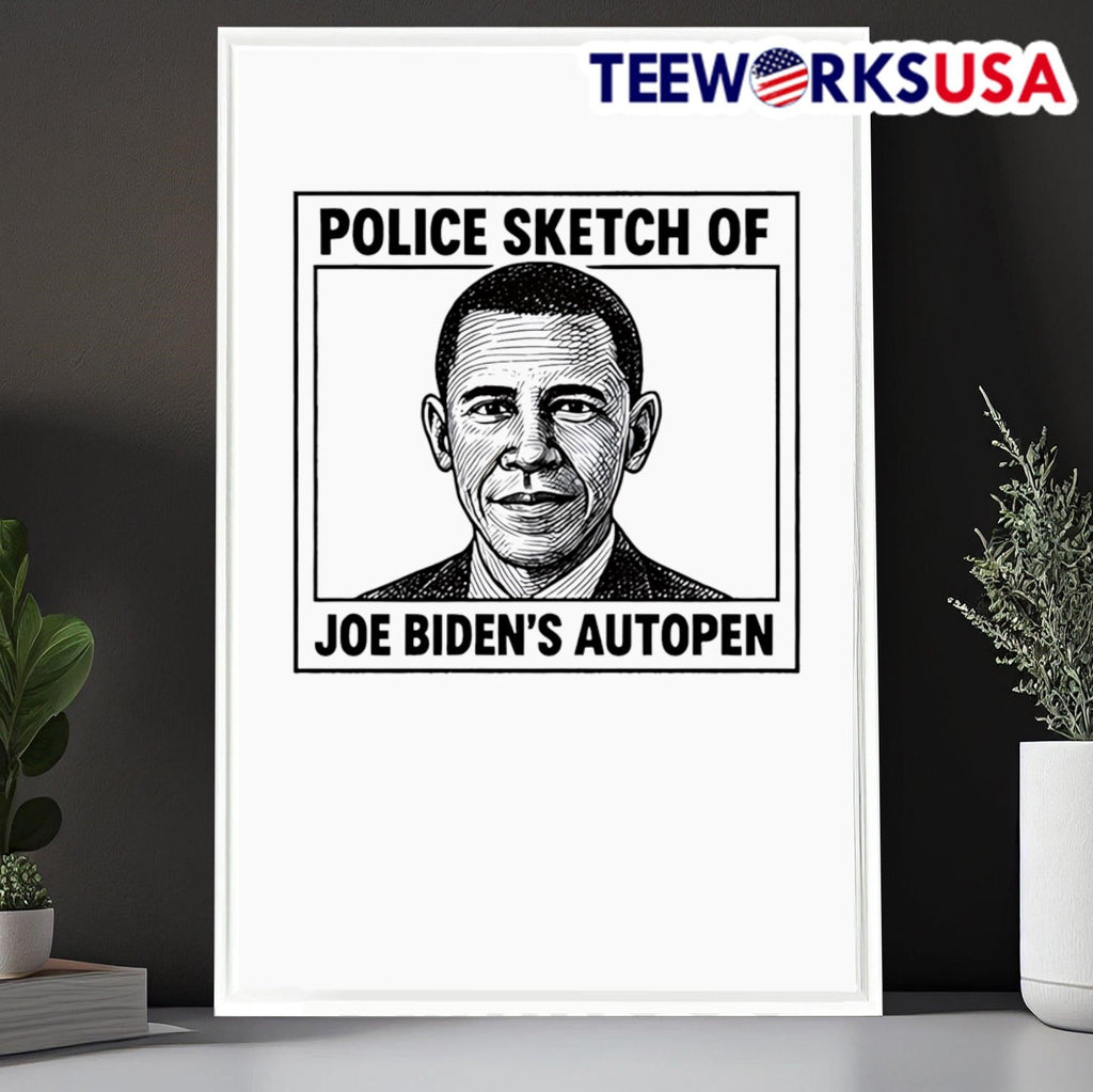 Police Sketch Of Joe Biden's Autopen - Adult & Kids T-Shirts, Sweatshirts & Hoodies apparel design preview 6