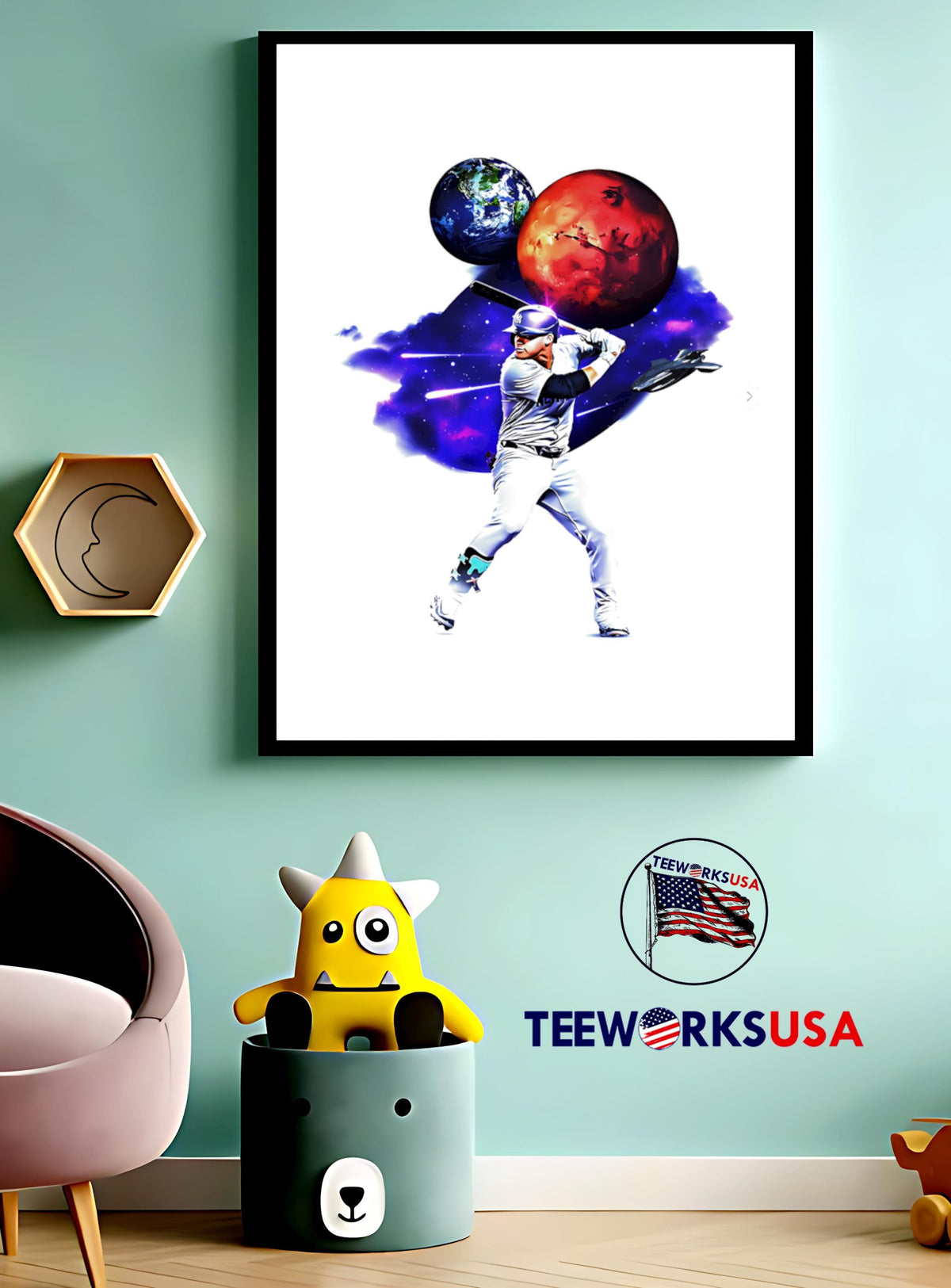 Jasson Dominguez New York Yankees Mars - Adult & Kids T-Shirts, Sweatshirts & Hoodies apparel design preview 3