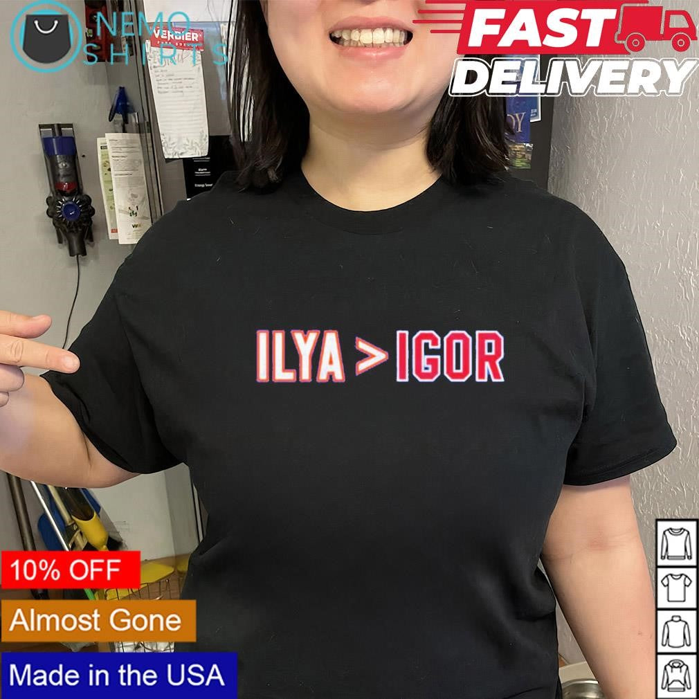 Ilya Samsonov is greater than Igor Shesterkin - Adult & Kids T-Shirts, Sweatshirts & Hoodies apparel design preview 2