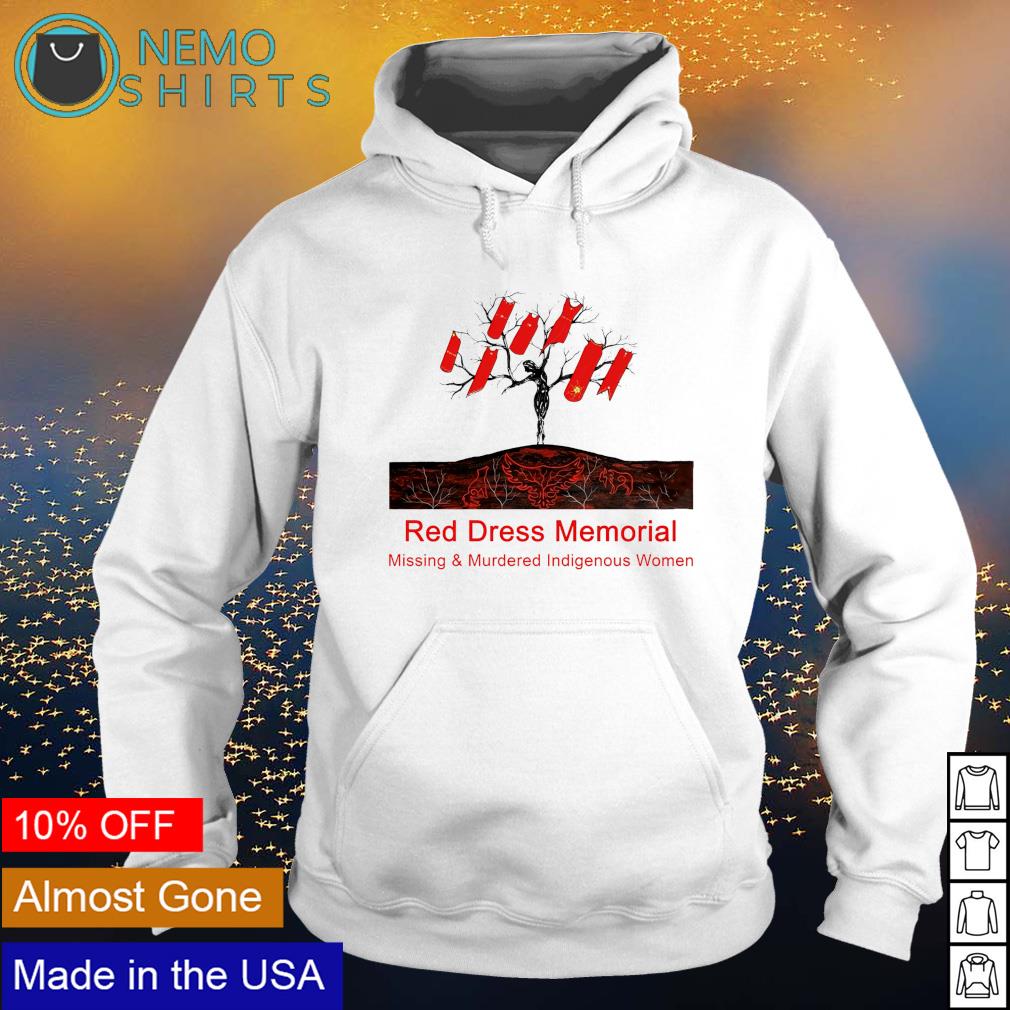 Red dress memorial missing and murdered indigenous - Adult & Kids T-Shirts, Sweatshirts & Hoodies apparel design preview 2