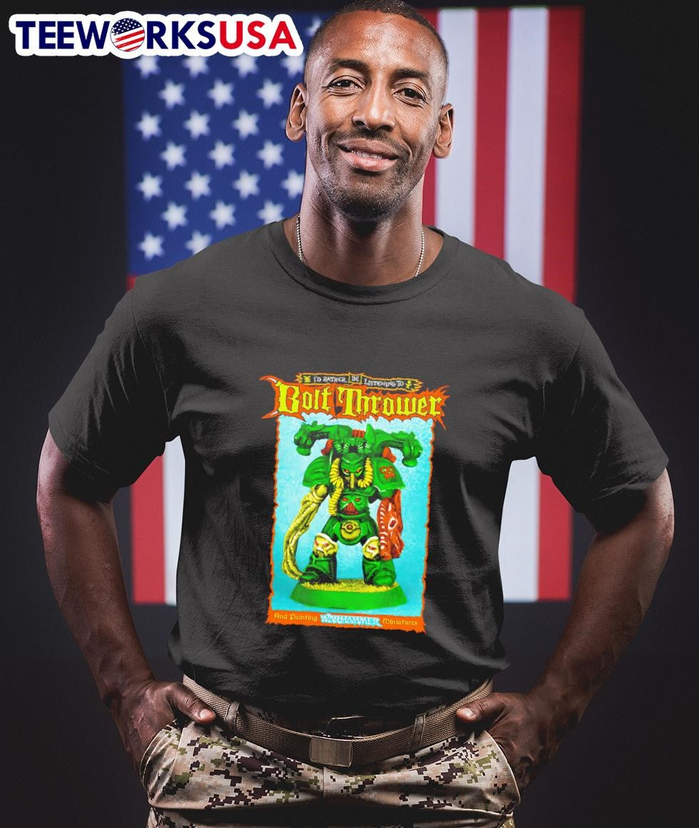 I'd rather be listening to Bolt Thrower - Adult & Kids T-Shirts, Sweatshirts & Hoodies apparel design preview 1