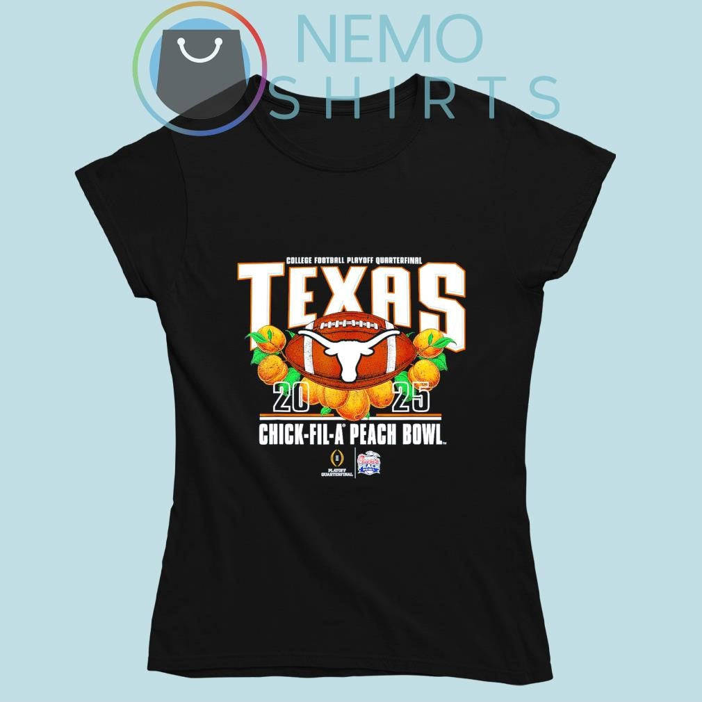 Texas Longhorns Chick Fil A Peach Bowl 2025 - Adult & Kids T-Shirts, Sweatshirts & Hoodies apparel design preview 5