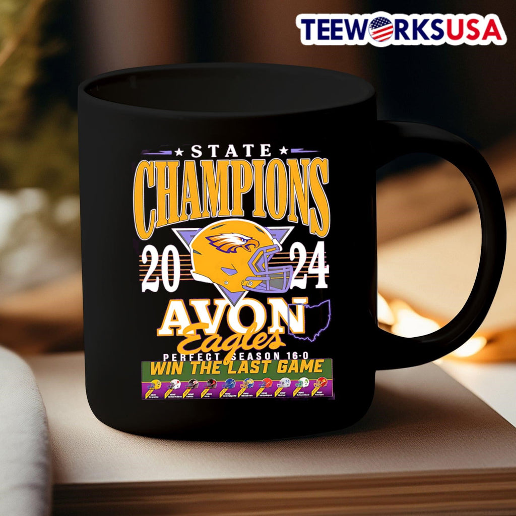 State Champions 2024 Avon Eagles perfect season 16-0 - Adult & Kids T-Shirts, Sweatshirts & Hoodies apparel design preview 3