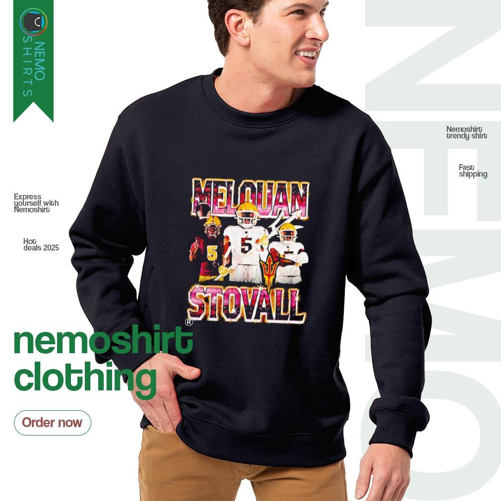 Melquan Stovall Arizona State Sun Devils throwback - Adult & Kids T-Shirts, Sweatshirts & Hoodies apparel design preview 4