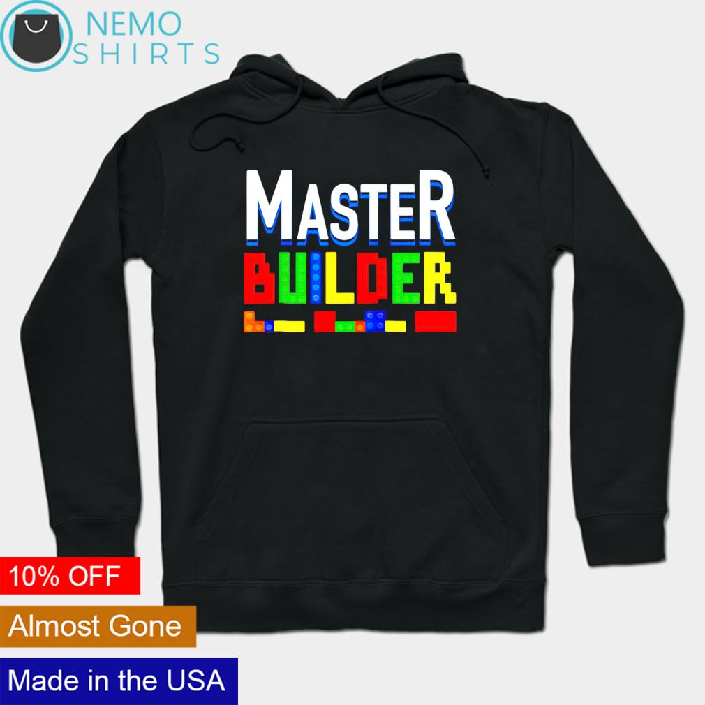 Cool Master Builder Building Block Boys Girls - Adult & Kids T-Shirts, Sweatshirts & Hoodies apparel design preview 2