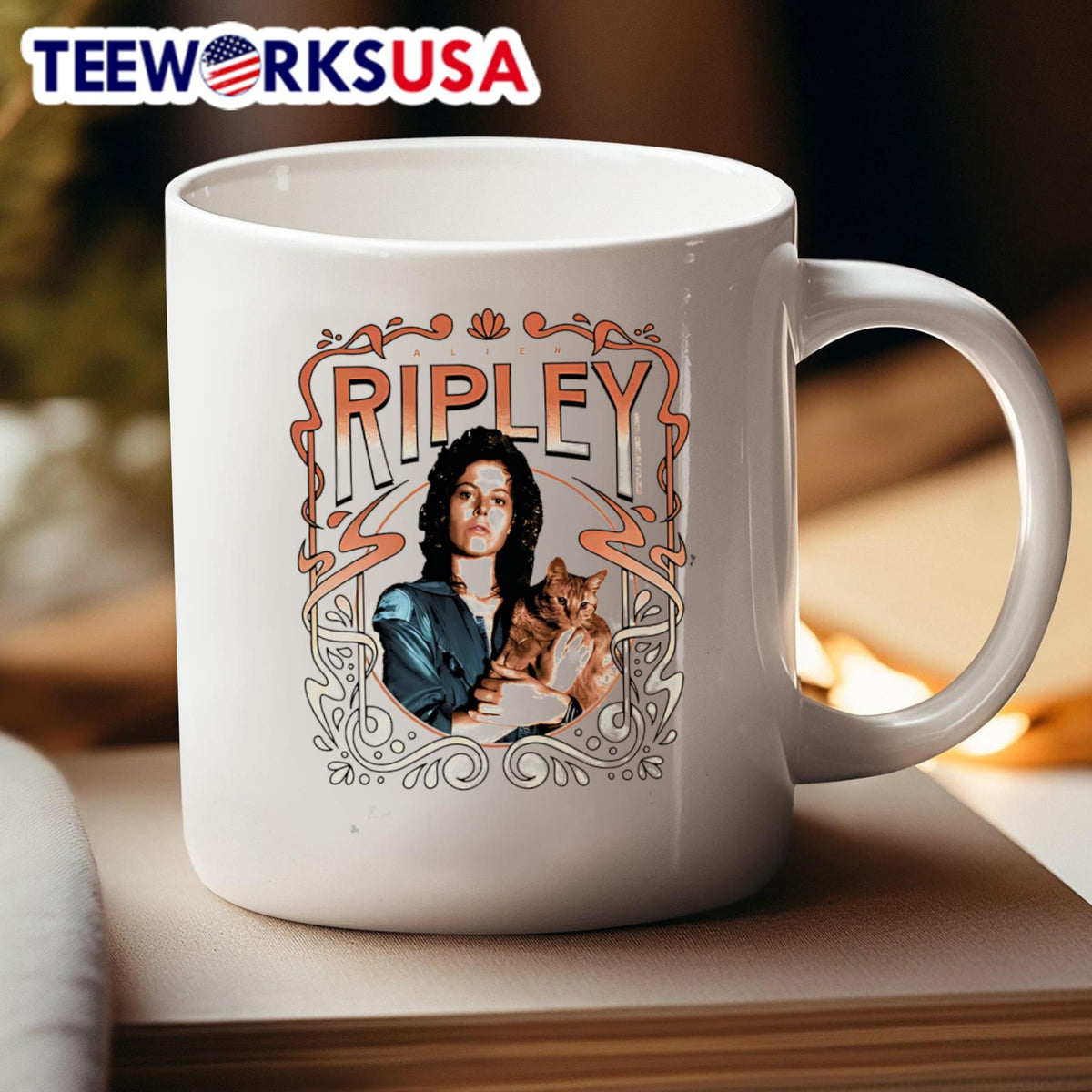 Alien Ripley Celestial - Adult & Kids T-Shirts, Sweatshirts & Hoodies apparel design preview 4