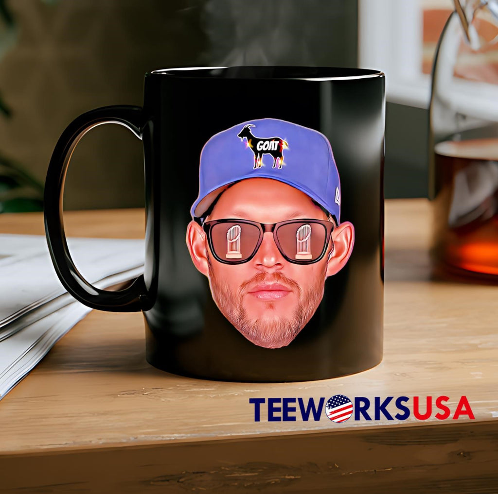 Big Head Clayton Kershaw GOAT - Adult & Kids T-Shirts, Sweatshirts & Hoodies apparel design preview 2