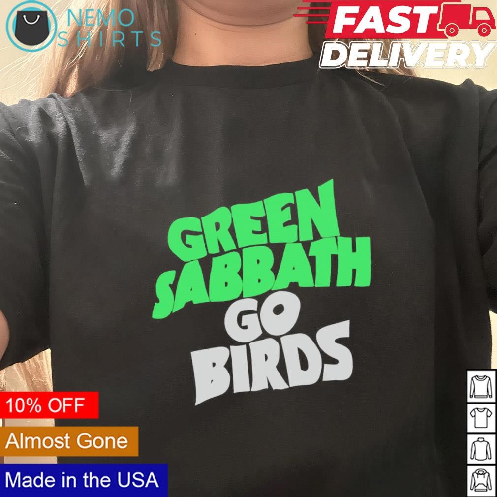 Green Sabbath go Birds - Adult & Kids T-Shirts, Sweatshirts & Hoodies apparel design preview 3
