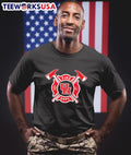 Fire dept Houston Cougars logo - Adult & Kids T-Shirts, Sweatshirts & Hoodies apparel design preview 1