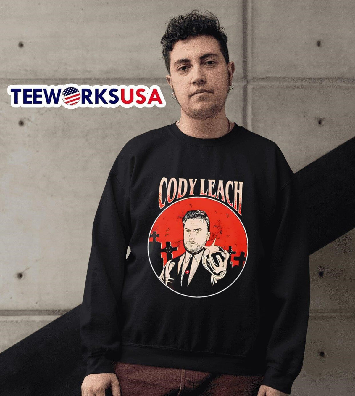 Cody Leach tall man - Adult & Kids T-Shirts, Sweatshirts & Hoodies apparel design preview 3