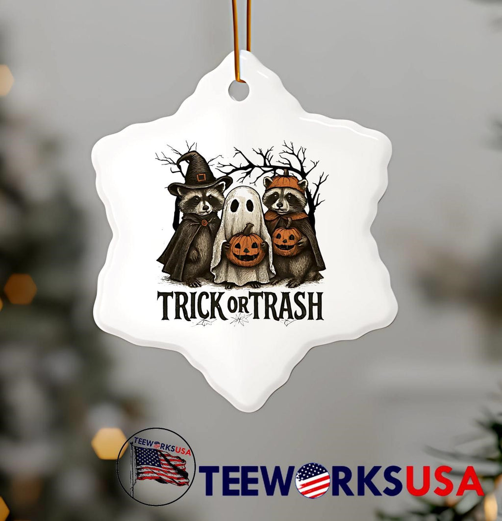 Halloween Raccoon Trick or Trash - Adult & Kids T-Shirts, Sweatshirts & Hoodies apparel design preview 7