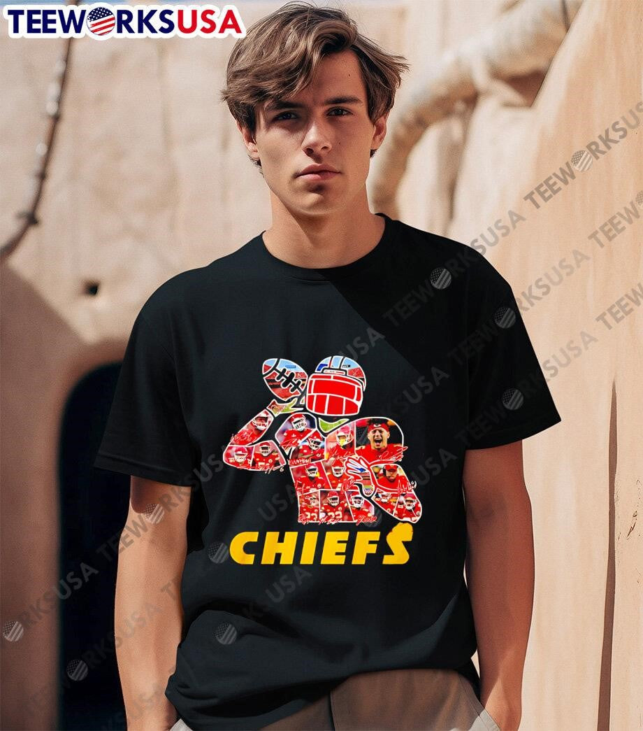 Kansas City Chiefs 2025 New Design face - Adult & Kids T-Shirts, Sweatshirts & Hoodies apparel design preview 1