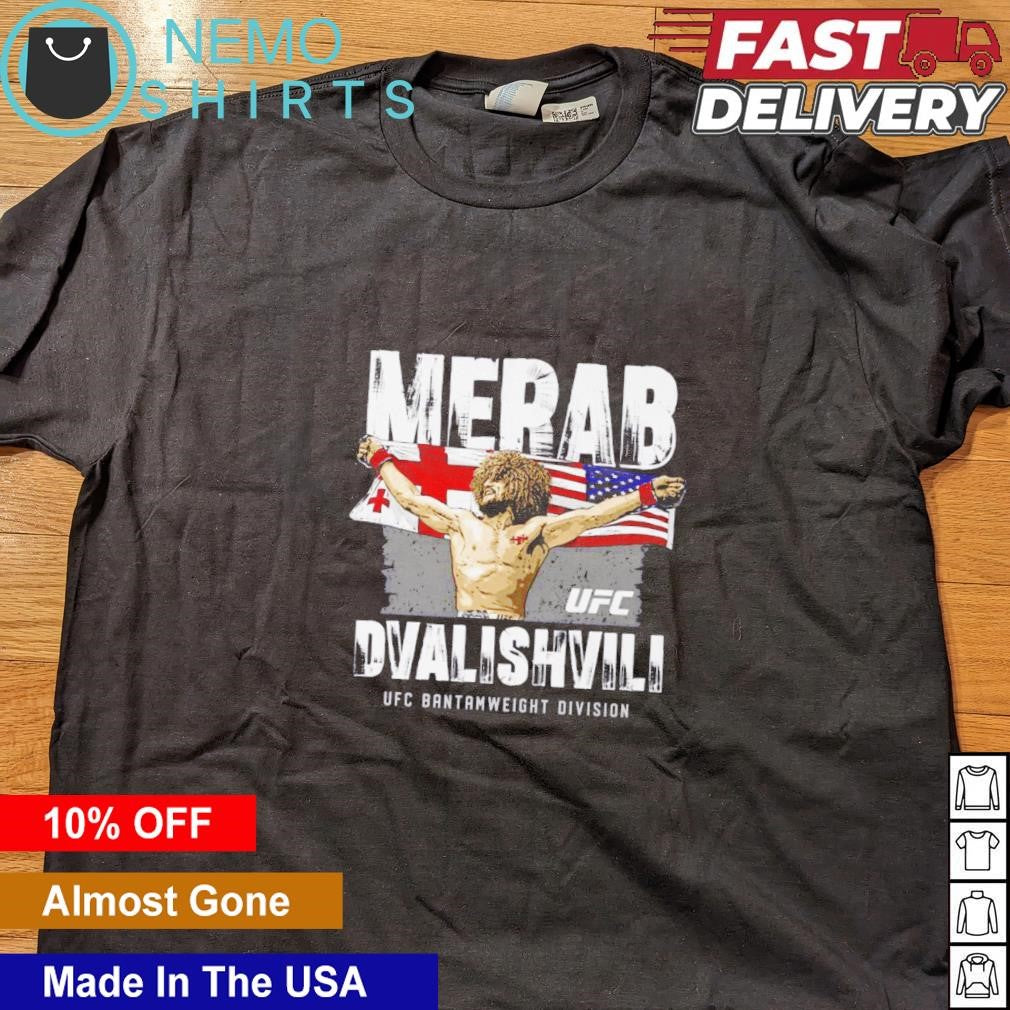 Merab Dvalishvili flag UFC Bantamweight division - Adult & Kids T-Shirts, Sweatshirts & Hoodies apparel design preview 4