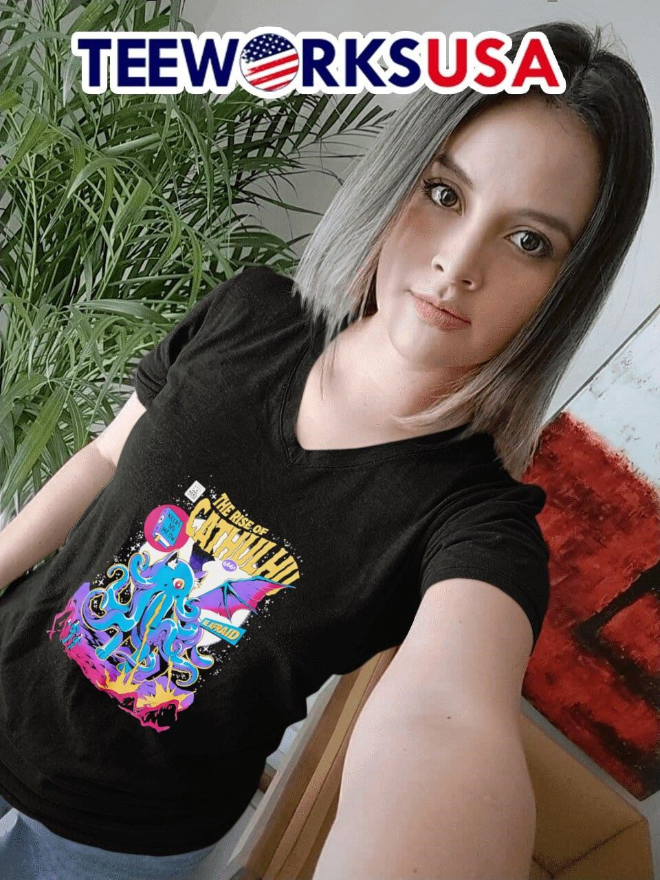 Rise Of Cathulhu Comic Book - Adult & Kids T-Shirts, Sweatshirts & Hoodies apparel design preview 7