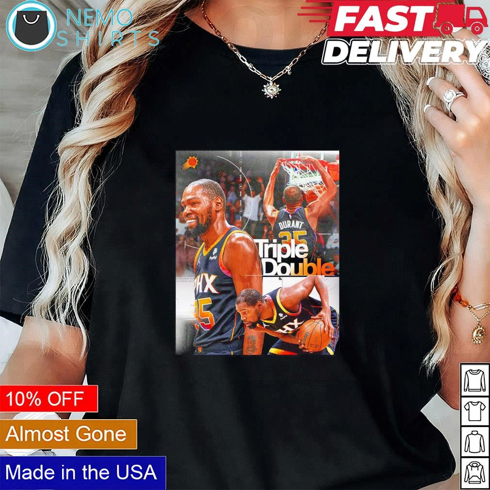 Kevin Durant Phoenix Suns triple double - Adult & Kids T-Shirts, Sweatshirts & Hoodies apparel design preview 1