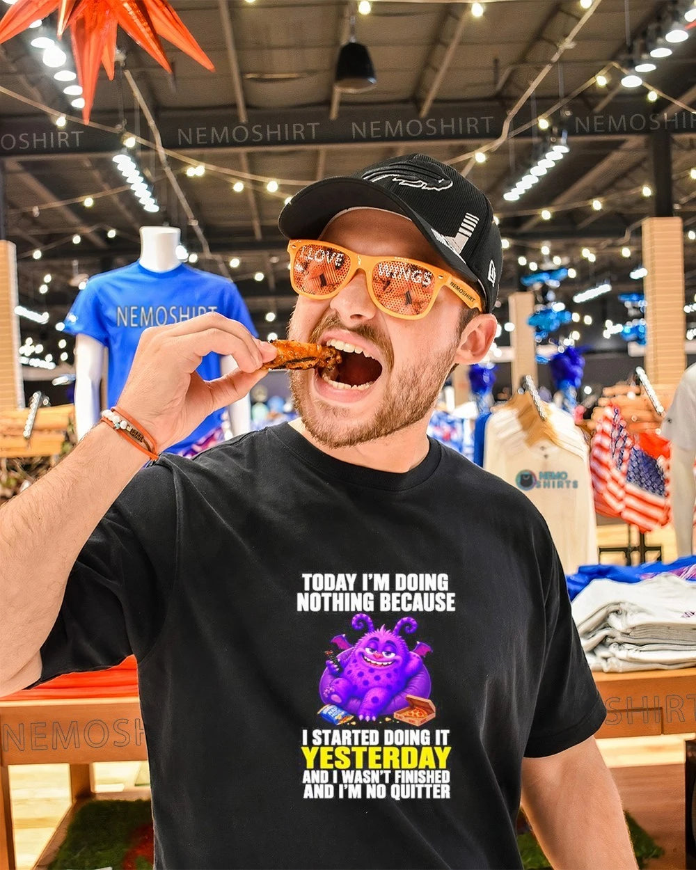 Today I'm Doing Nothing Because No Quitter Monster - Adult & Kids T-Shirts, Sweatshirts & Hoodies product image 1