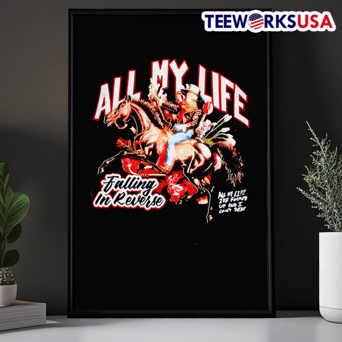 Falling In Reverse All My Life Mineral - Adult & Kids T-Shirts, Sweatshirts & Hoodies apparel design preview 5