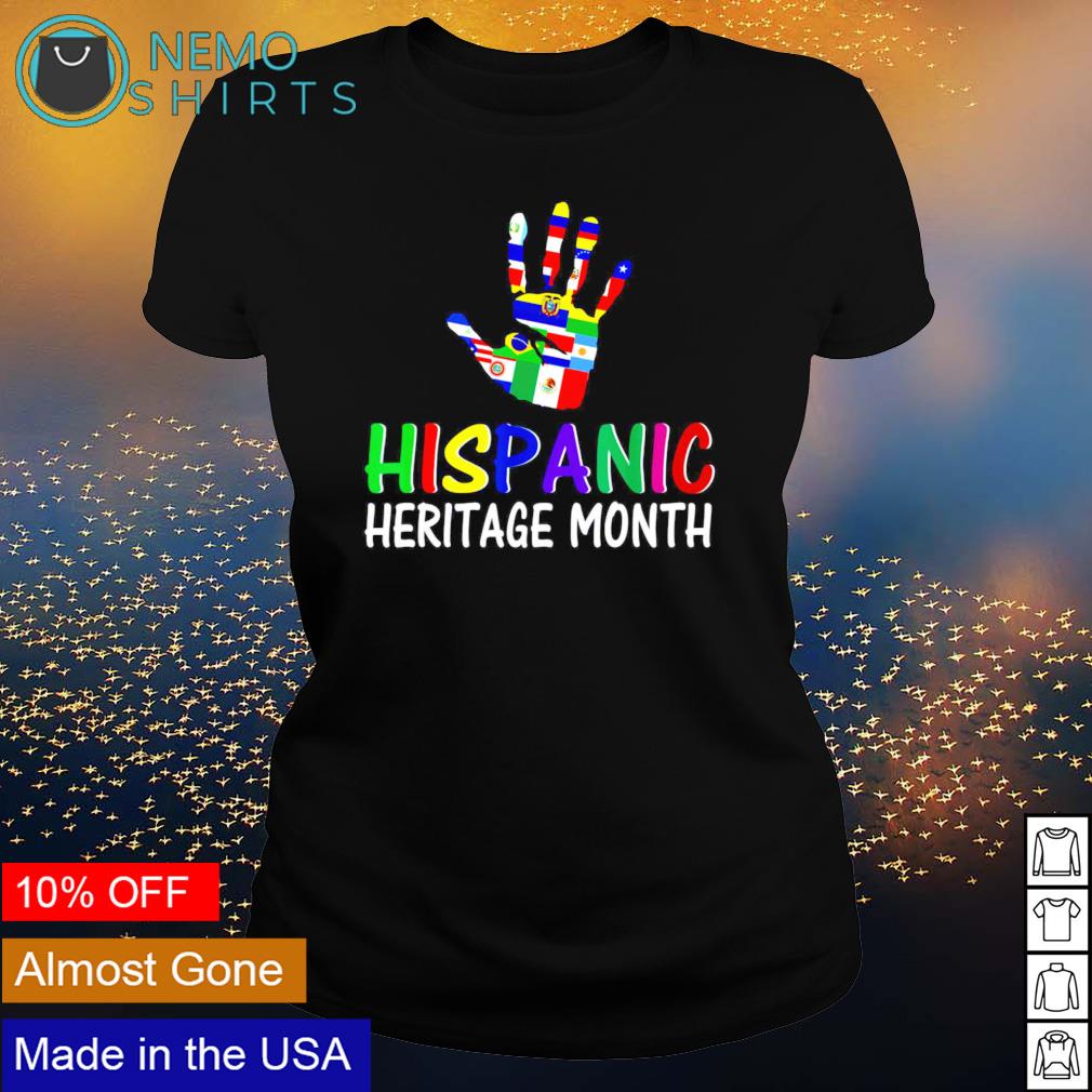 National Hispanic Heritage month all countries - Adult & Kids T-Shirts, Sweatshirts & Hoodies apparel design preview 3