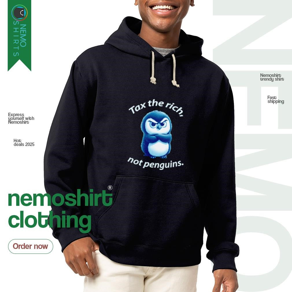 Tax the rich not penguins - Adult & Kids T-Shirts, Sweatshirts & Hoodies apparel design preview 2