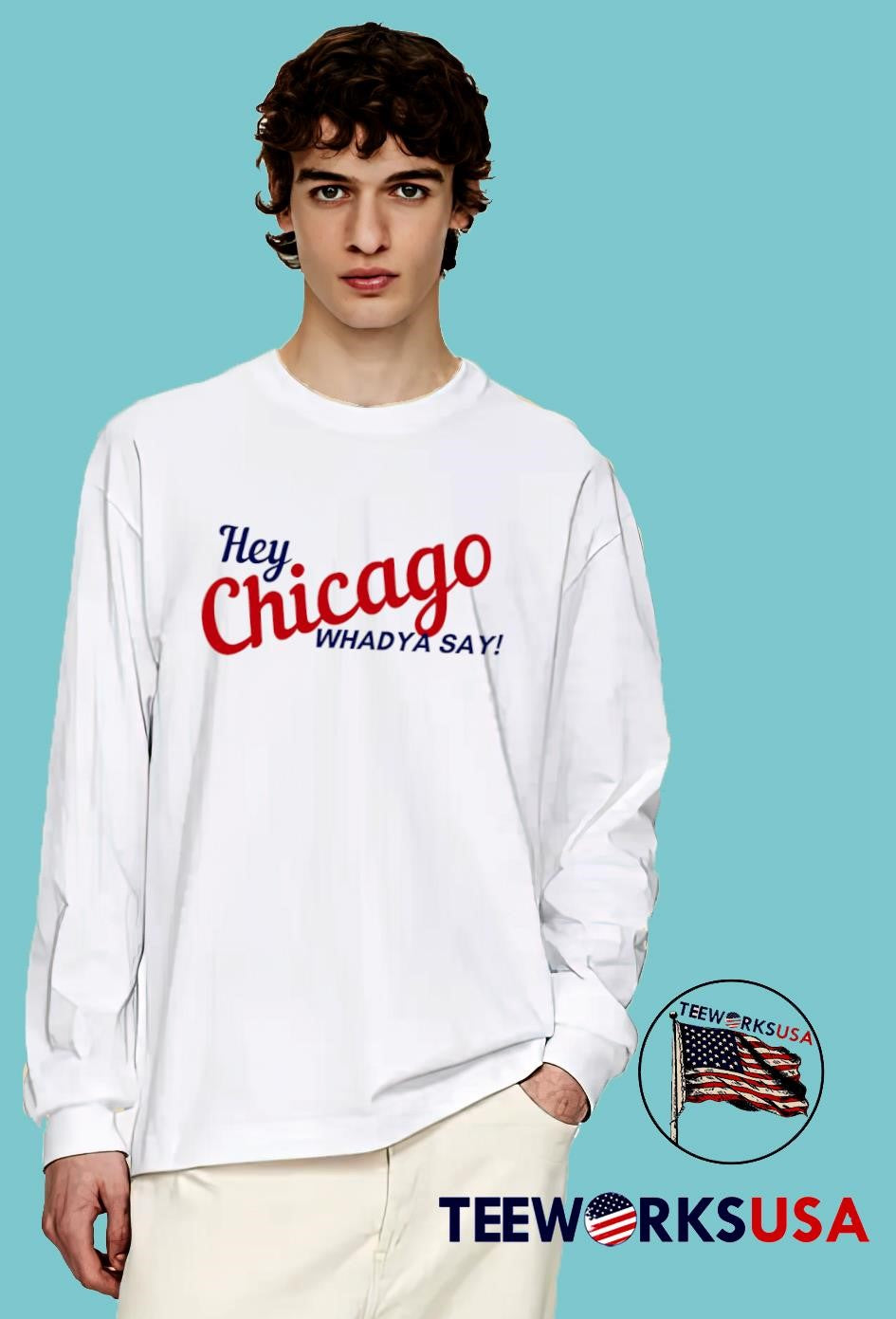 Hey Chicago whaddya say - Adult & Kids T-Shirts, Sweatshirts & Hoodies apparel design preview 4