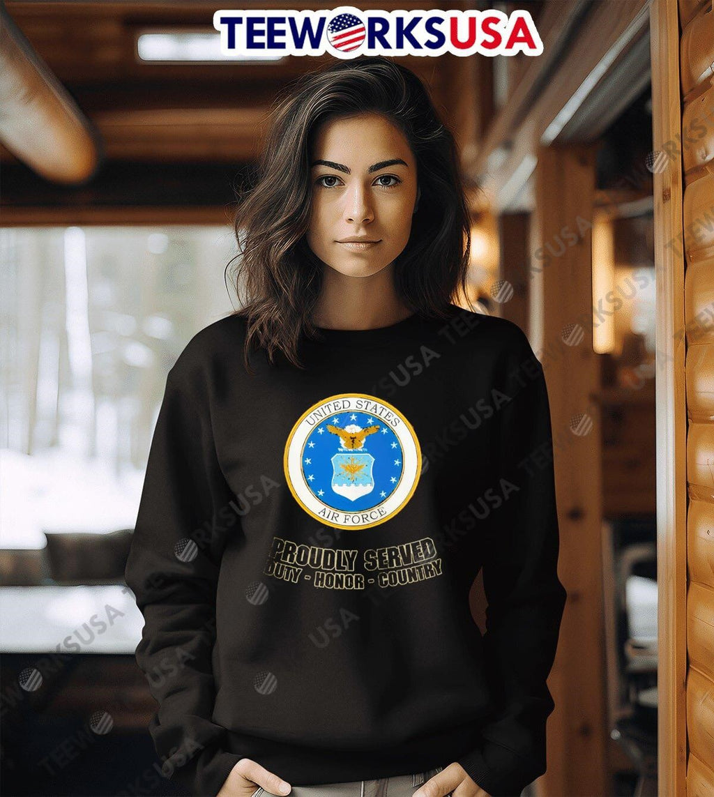 U.S. Air Force Veterans Camouflage Hawaiian - Adult & Kids T-Shirts, Sweatshirts & Hoodies apparel design preview 3