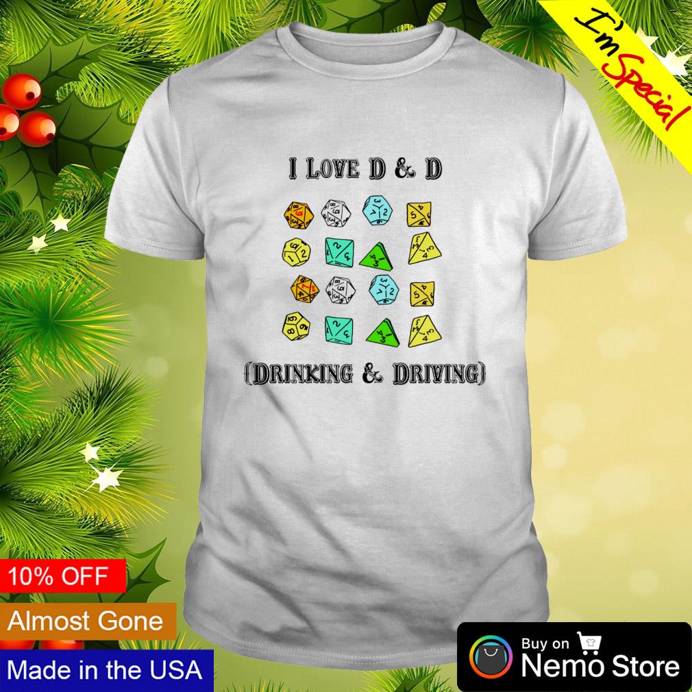 I Love D Drinking and Driving - Adult & Kids T-Shirts, Sweatshirts & Hoodies apparel design preview 1
