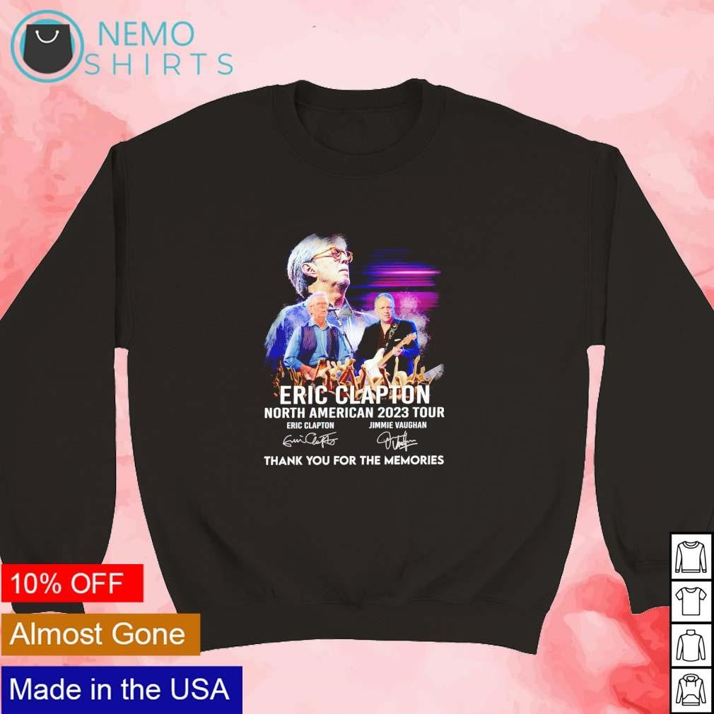 Eric Clapton North American 2023 tour thank you for - Adult & Kids T-Shirts, Sweatshirts & Hoodies apparel design preview 3
