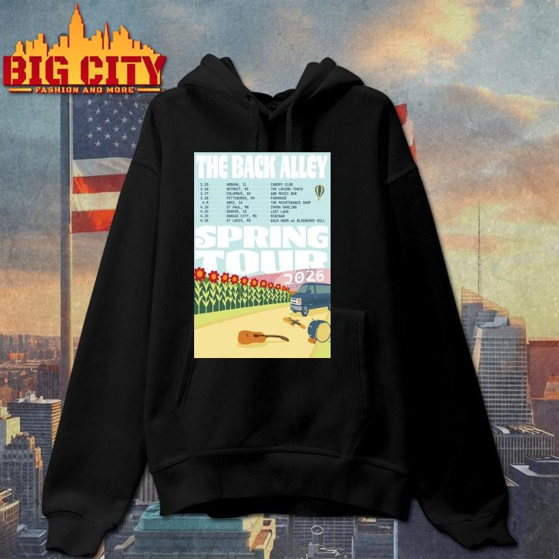 2026 The Back Alley Spring Tour Poster - Adult & Kids T-Shirts, Sweatshirts & Hoodies apparel design preview 2
