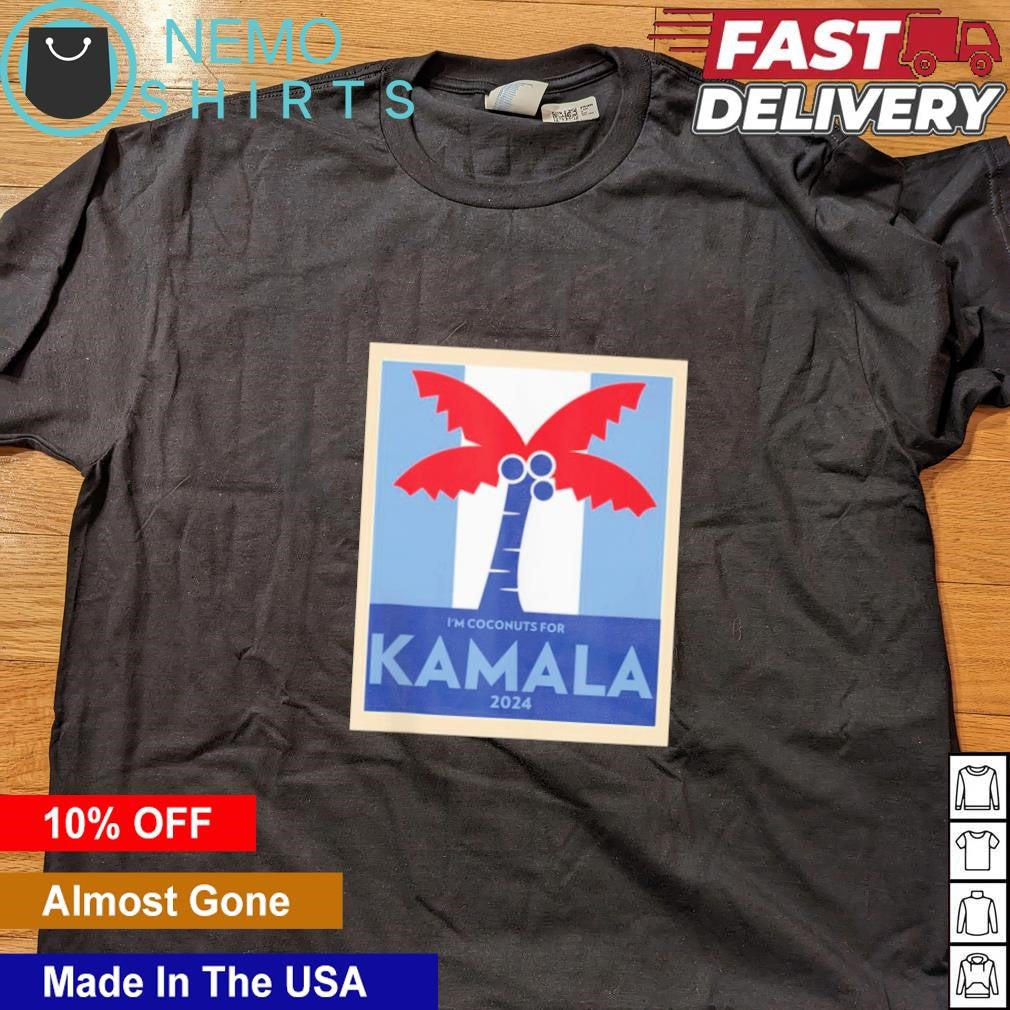 I'm coconuts for Kamala 2024 - Adult & Kids T-Shirts, Sweatshirts & Hoodies apparel design preview 4