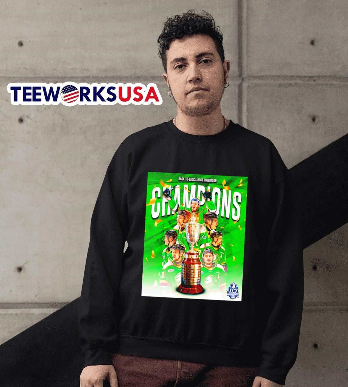 London Knights OHL Champions 2025 - Adult & Kids T-Shirts, Sweatshirts & Hoodies apparel design preview 6