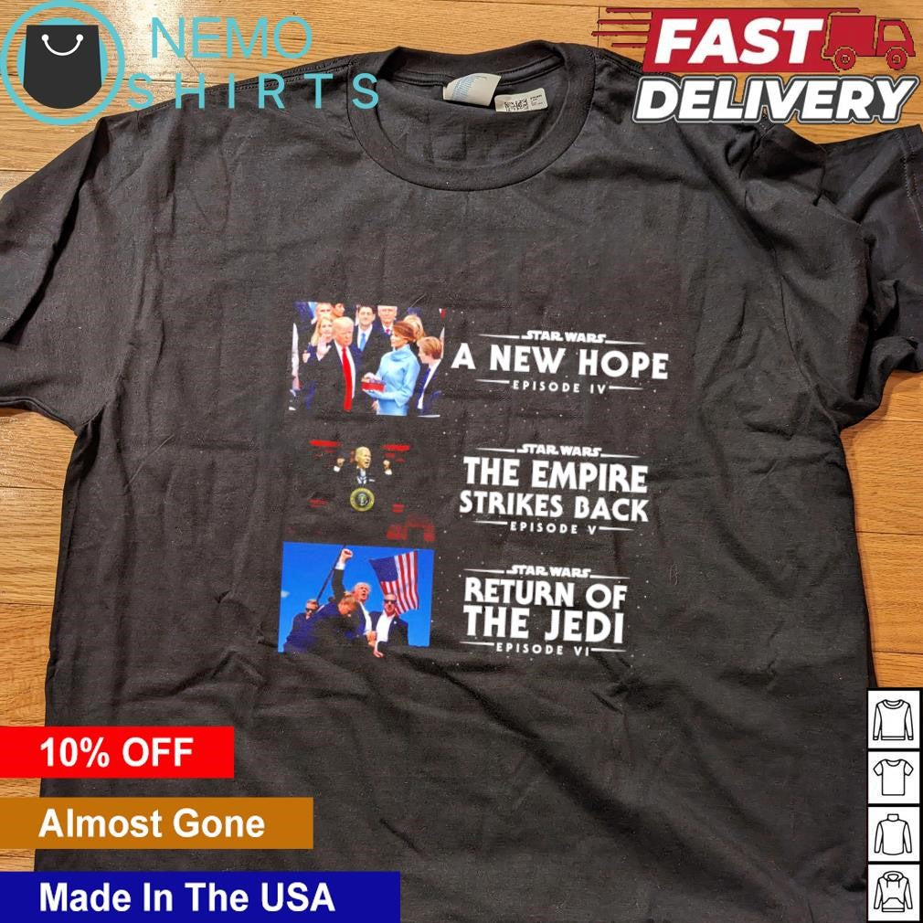TRump 2016 A new hope 2020 The empire strikes back - Adult & Kids T-Shirts, Sweatshirts & Hoodies apparel design preview 4