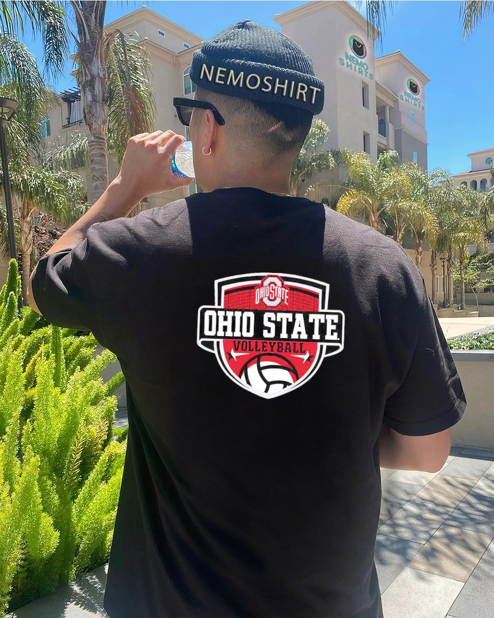 Ohio State Buckeyes volleyball shield - Adult & Kids T-Shirts, Sweatshirts & Hoodies apparel design preview 4