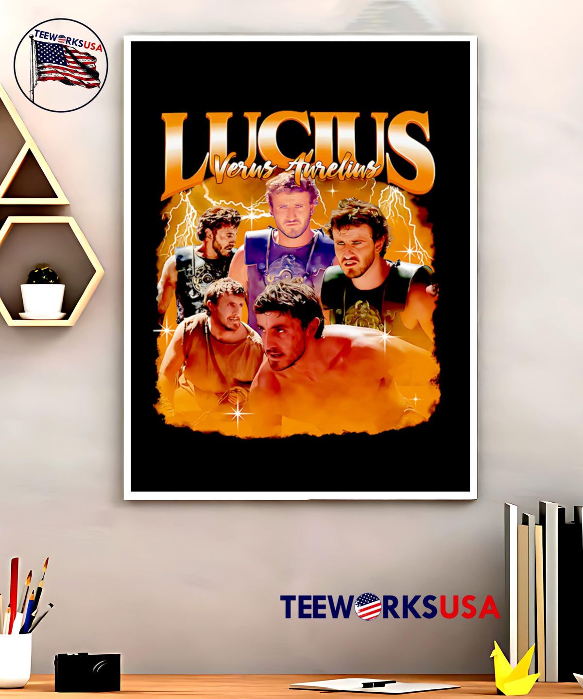 Lucius Verus Aurelius graphic - Adult & Kids T-Shirts, Sweatshirts & Hoodies apparel design preview 5