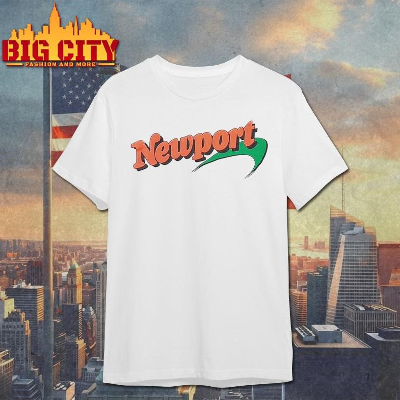 Newport ORANGE TEXT SCREEN STAR - Adult & Kids T-Shirts, Sweatshirts & Hoodies apparel design preview 1