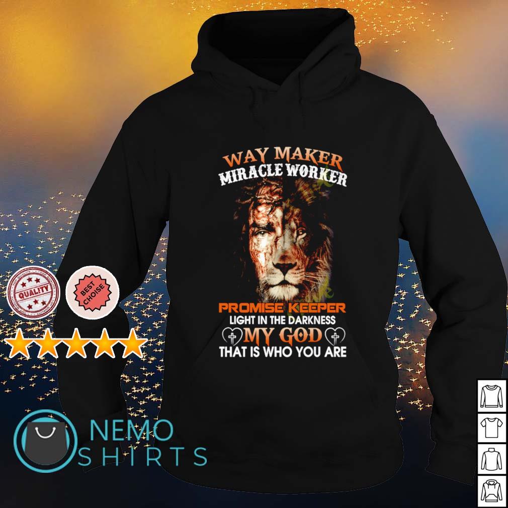 Lion way maker miracle worker promise keeper - Adult & Kids T-Shirts, Sweatshirts & Hoodies product image 2