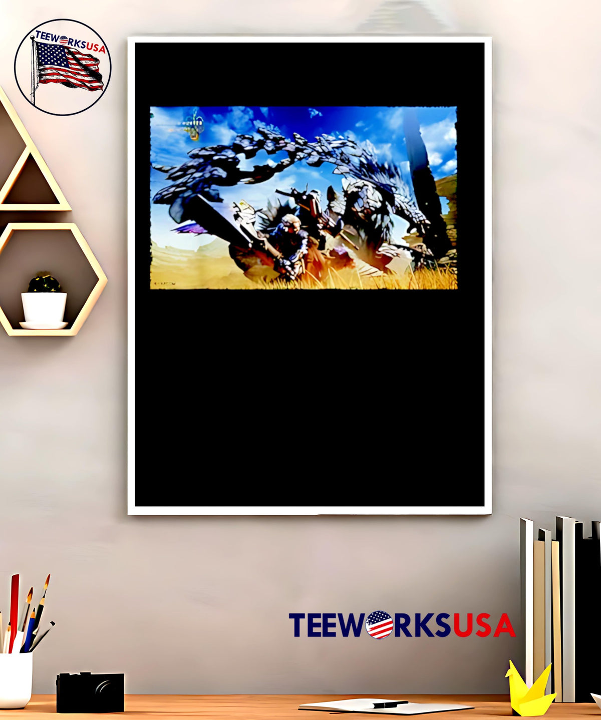 Monster Hunter Wilds poster - Adult & Kids T-Shirts, Sweatshirts & Hoodies apparel design preview 5