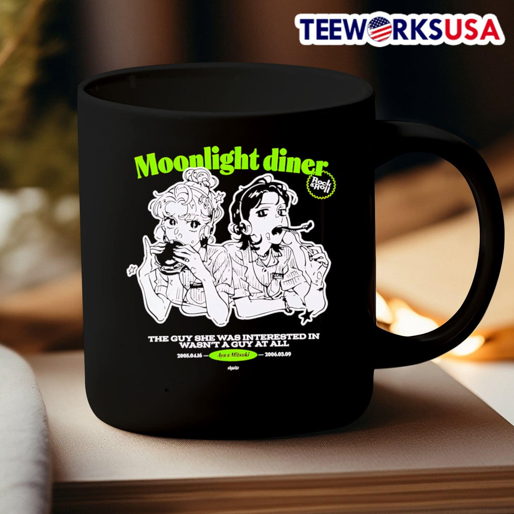 Moonlight diner the guy she was interested - Adult & Kids T-Shirts, Sweatshirts & Hoodies apparel design preview 3