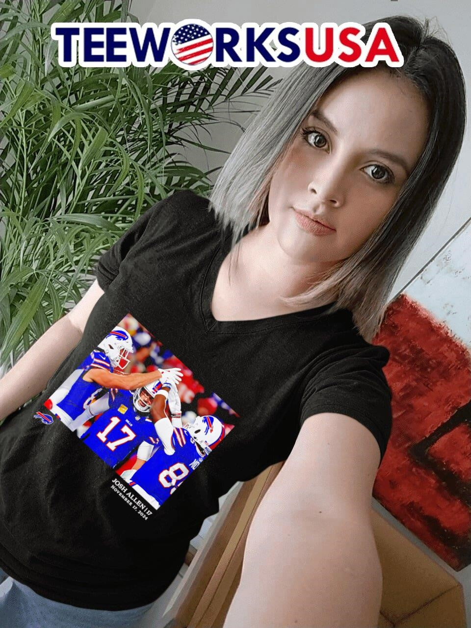 Buffalo Bills Josh Allen Flash Features Week 11 - Adult & Kids T-Shirts, Sweatshirts & Hoodies apparel design preview 7