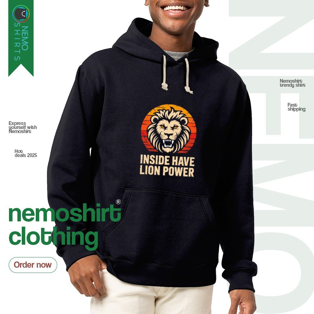 Inside have lion power - Adult & Kids T-Shirts, Sweatshirts & Hoodies apparel design preview 2