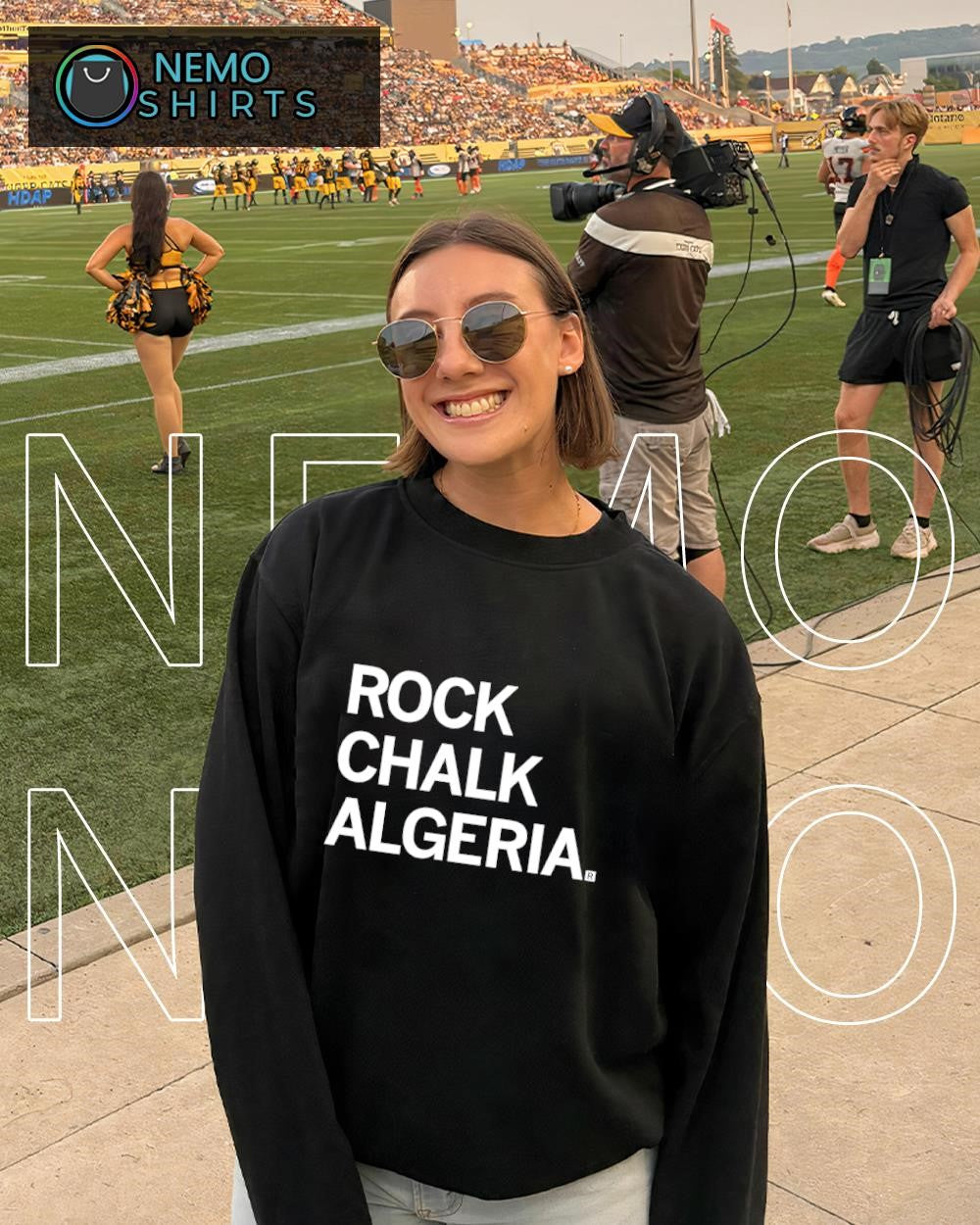 Rock Chalk Algeria - Adult & Kids T-Shirts, Sweatshirts & Hoodies apparel design preview 4