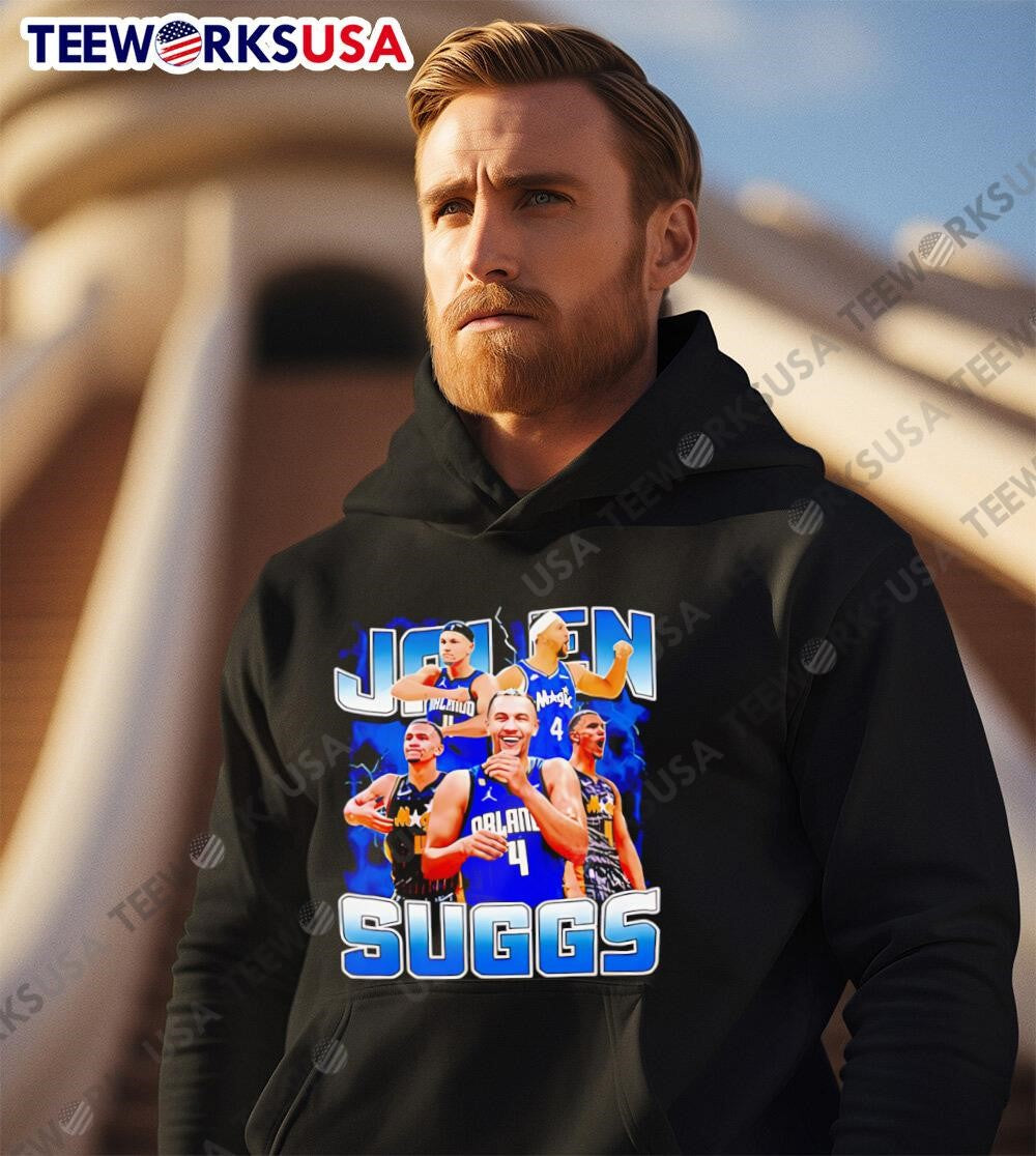 Jalen Suggs basketball player lightning vintage - Adult & Kids T-Shirts, Sweatshirts & Hoodies apparel design preview 2