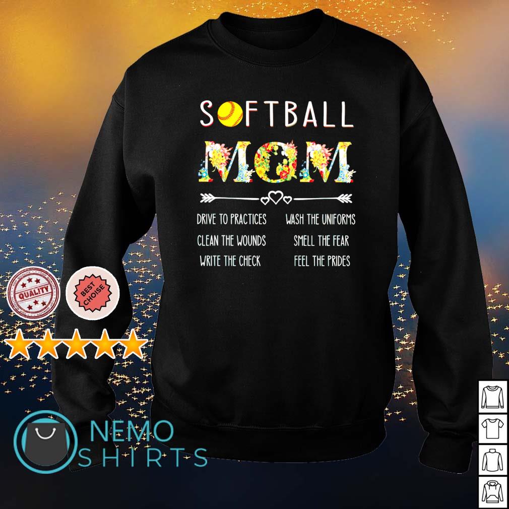 Softball Mom drive to practives - Adult & Kids T-Shirts, Sweatshirts & Hoodies apparel design preview 4