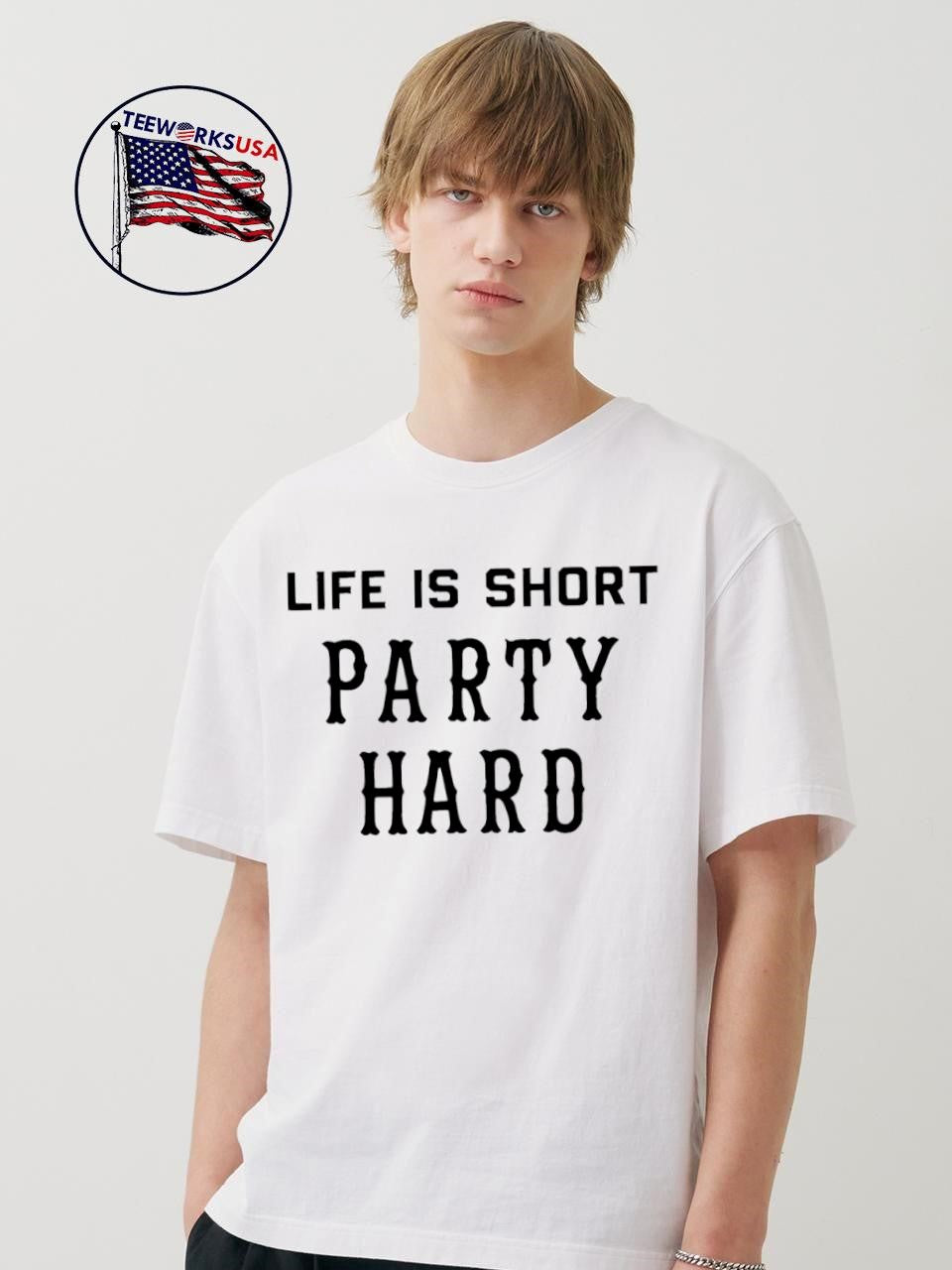 Fascinating life is short party hard - Adult & Kids T-Shirts, Sweatshirts & Hoodies apparel design preview 1