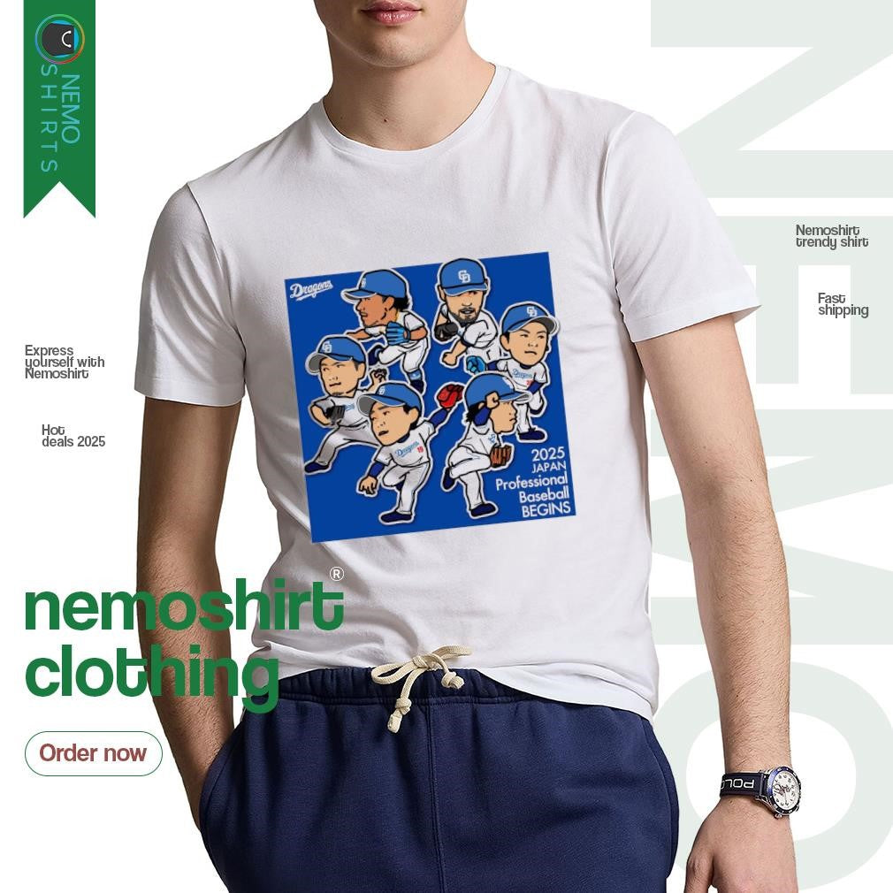 Chunichi Dragons 2025 Japan professional baseball - Adult & Kids T-Shirts, Sweatshirts & Hoodies apparel design preview 1