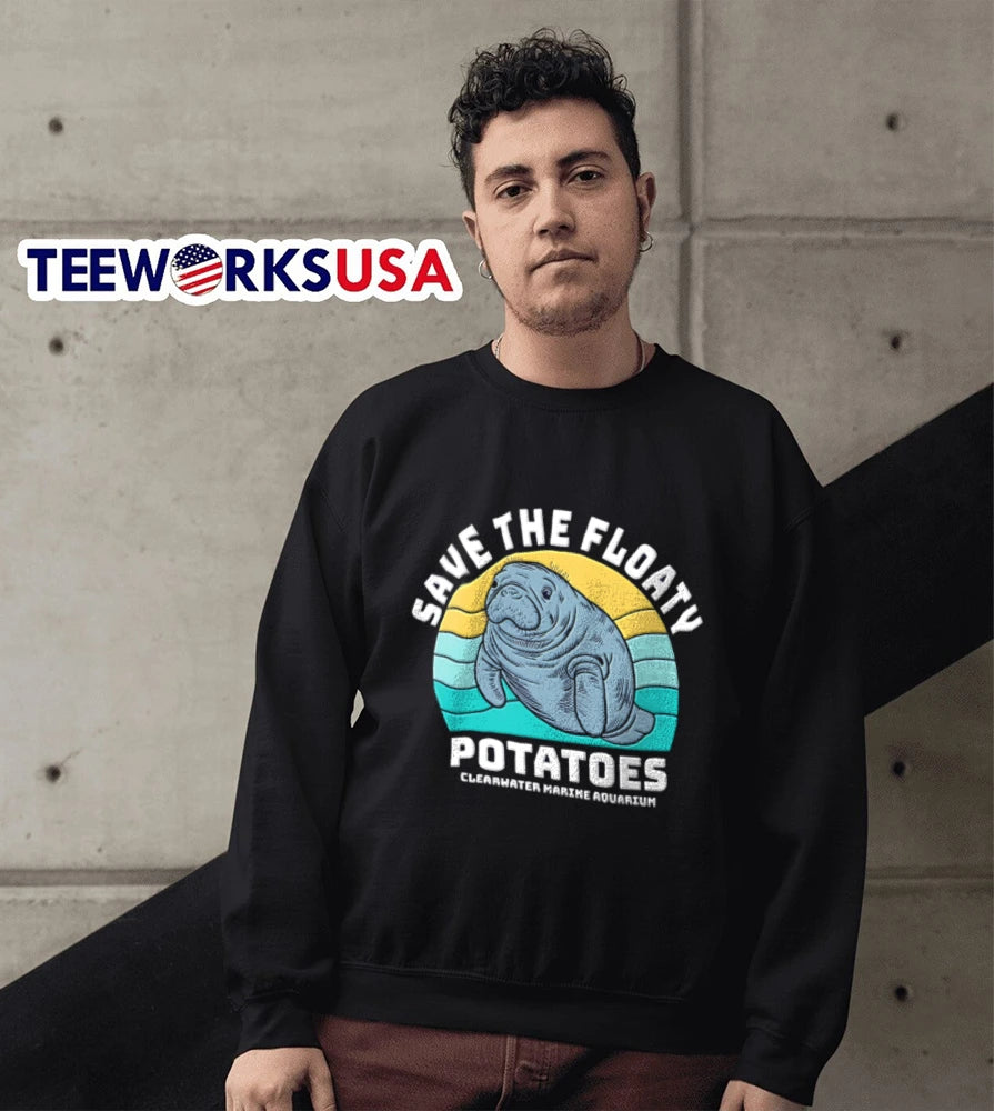 Save The Floaty Potatoes Clearwater Marine Aquarium - Adult & Kids T-Shirts, Sweatshirts & Hoodies apparel design preview 5