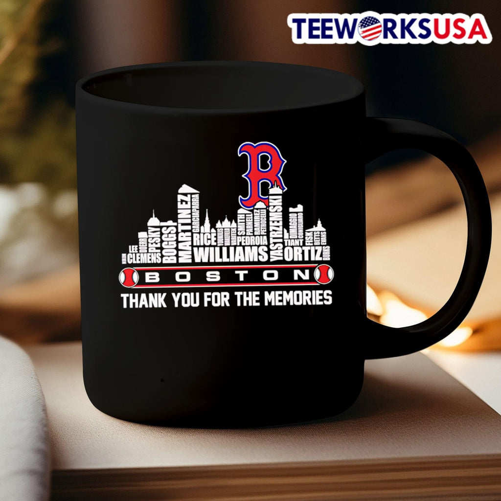 Skyline Boston Red Sox thank you for the memories - Adult & Kids T-Shirts, Sweatshirts & Hoodies apparel design preview 3