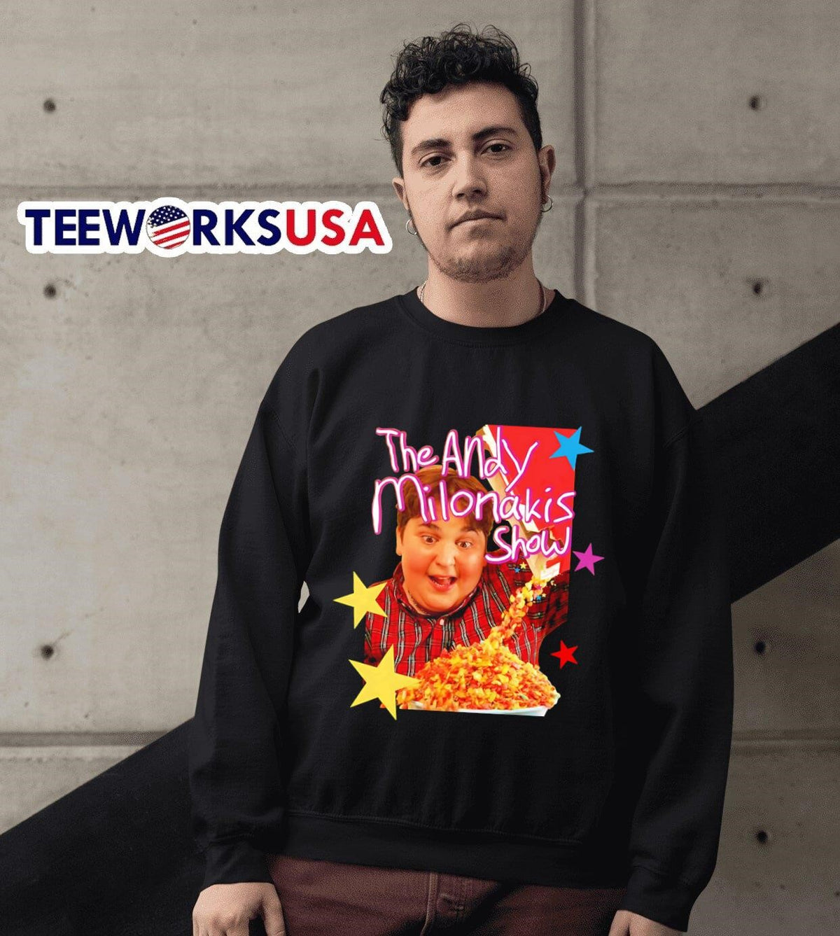 The Andy Milonakis show bootleg - Adult & Kids T-Shirts, Sweatshirts & Hoodies apparel design preview 3